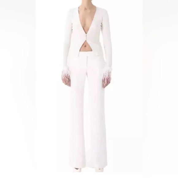 NWD Ronny Kobo Spread Love Wide Leg Pearl Pants Size XL $398 New - Picture 1 of 13